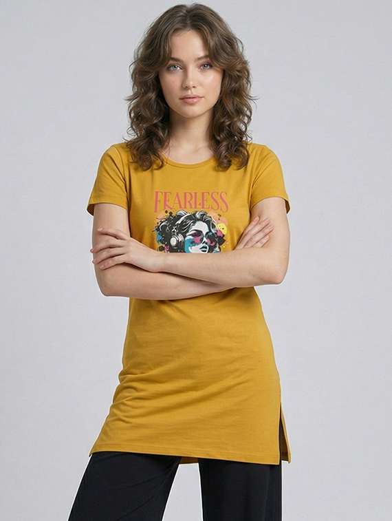 women printed short sleeve loungewear t-shirt