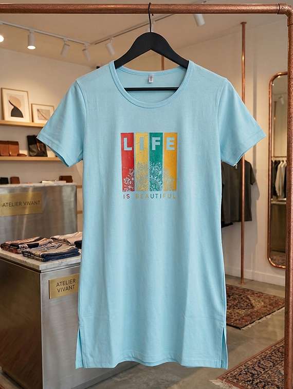 women printed round neck t-shirt - 22451405 -  Standard Image - 3