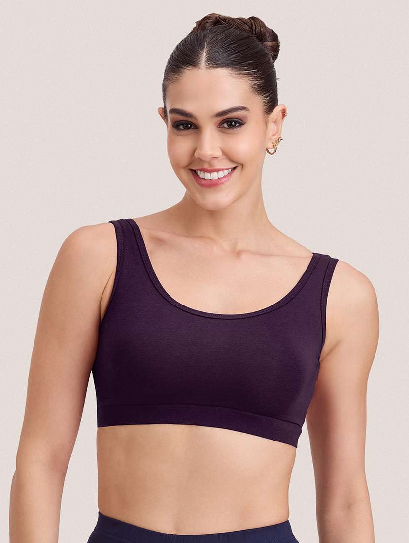 Women Pack Of 2 Solid Full Coverage Sports Bra - 22451530 -  Standard Image - 3