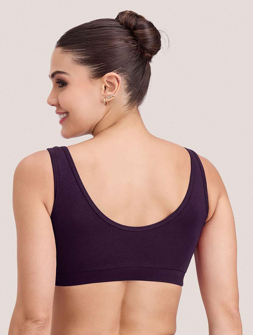 Women Pack Of 2 Solid Full Coverage Sports Bra - 22451530 -  Standard Image - 5