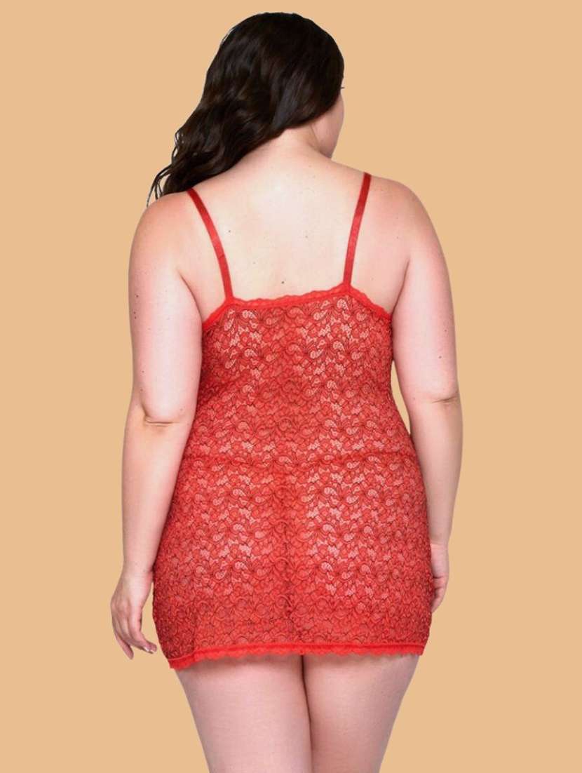 women solid red nylon camisole - 22451695 -  Standard Image - 3