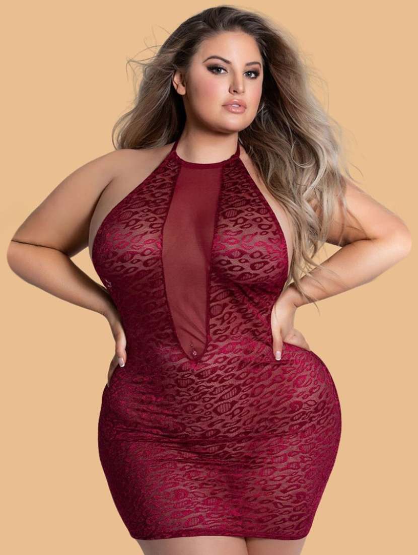 women solid maroon nylon camisole