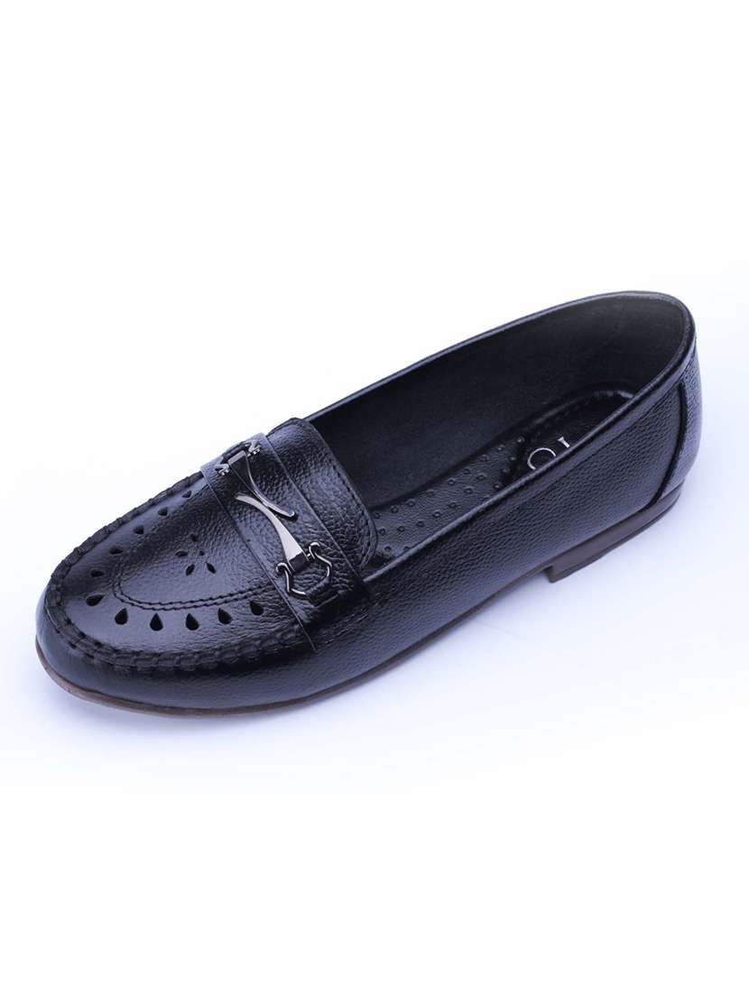 Women Black Slip On Loafer - 22451837 -  Standard Image - 3