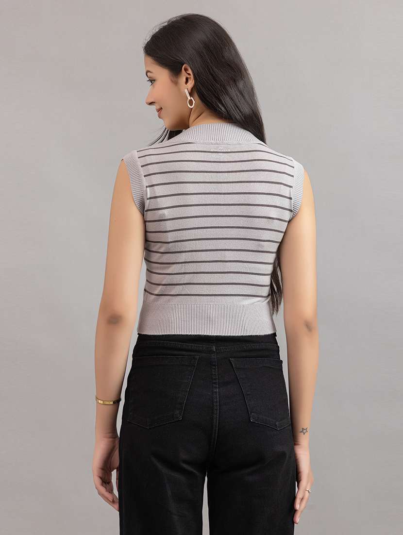women striped sleeveless t-shirt - 22451932 -  Standard Image - 3