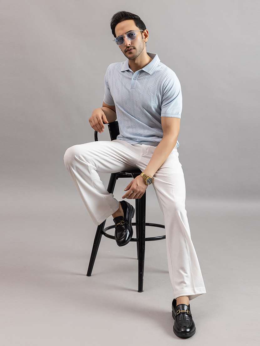 men blue cotton plain t-shirt - 22451964 -  Standard Image - 5