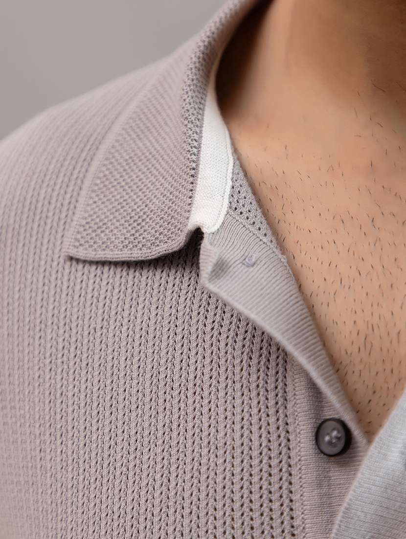 men grey cotton plain t-shirt - 22451983 -  Standard Image - 5