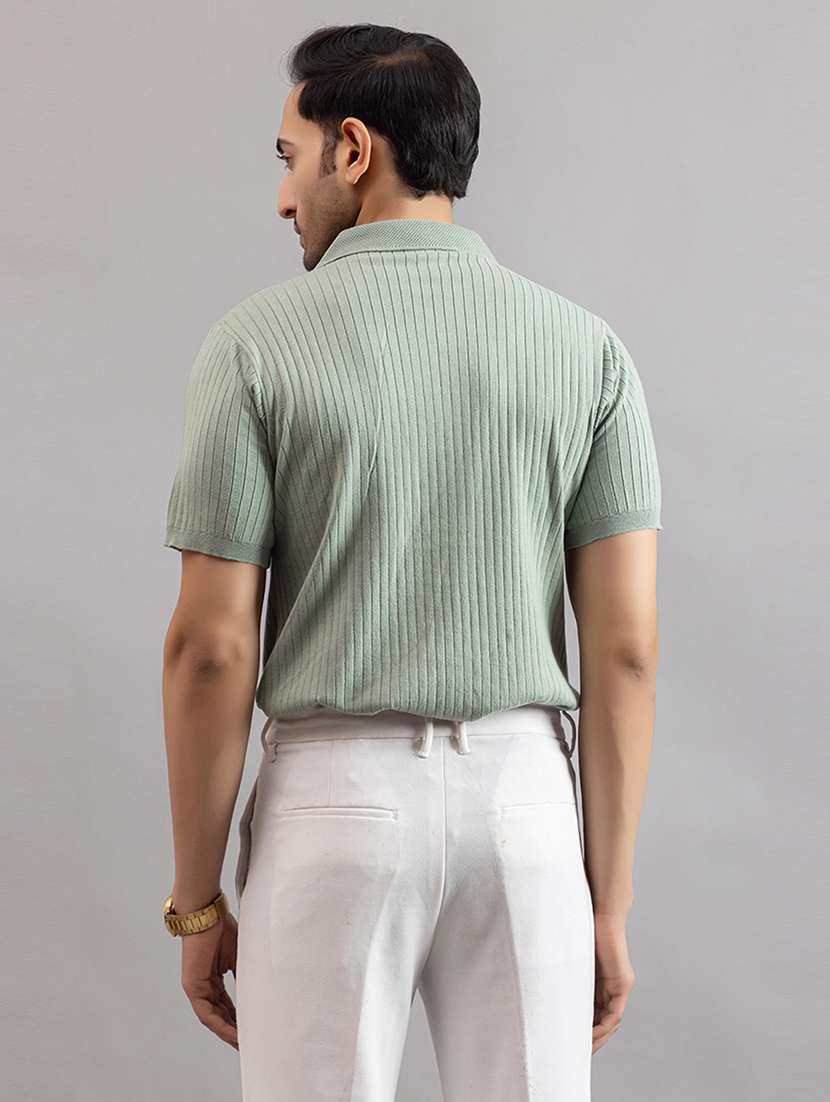 men green cotton plain t-shirt - 22451986 -  Standard Image - 5