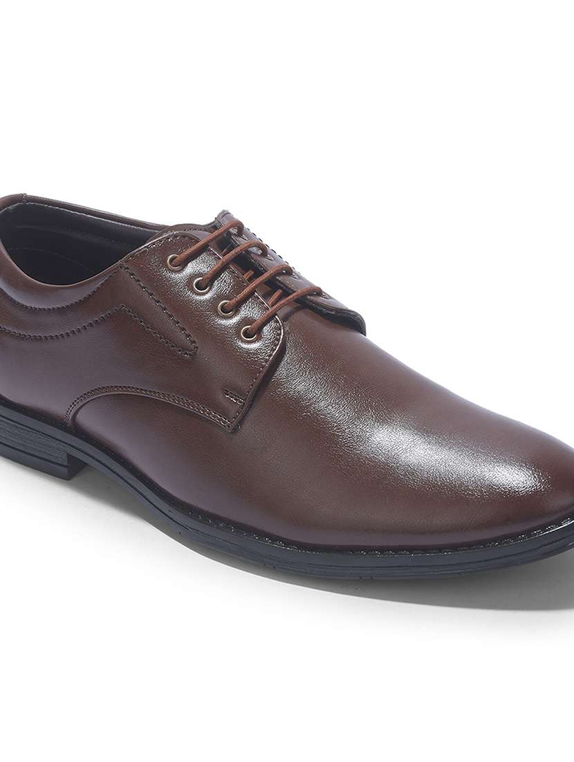 men solid lace up derby - 22452011 -  Standard Image - 5