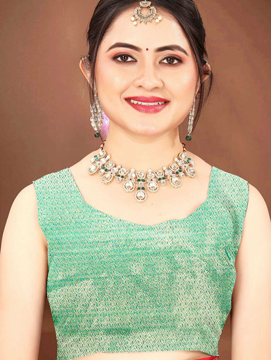 women self design kanjivaram saree with blouse - 22452280 -  Standard Image - 5