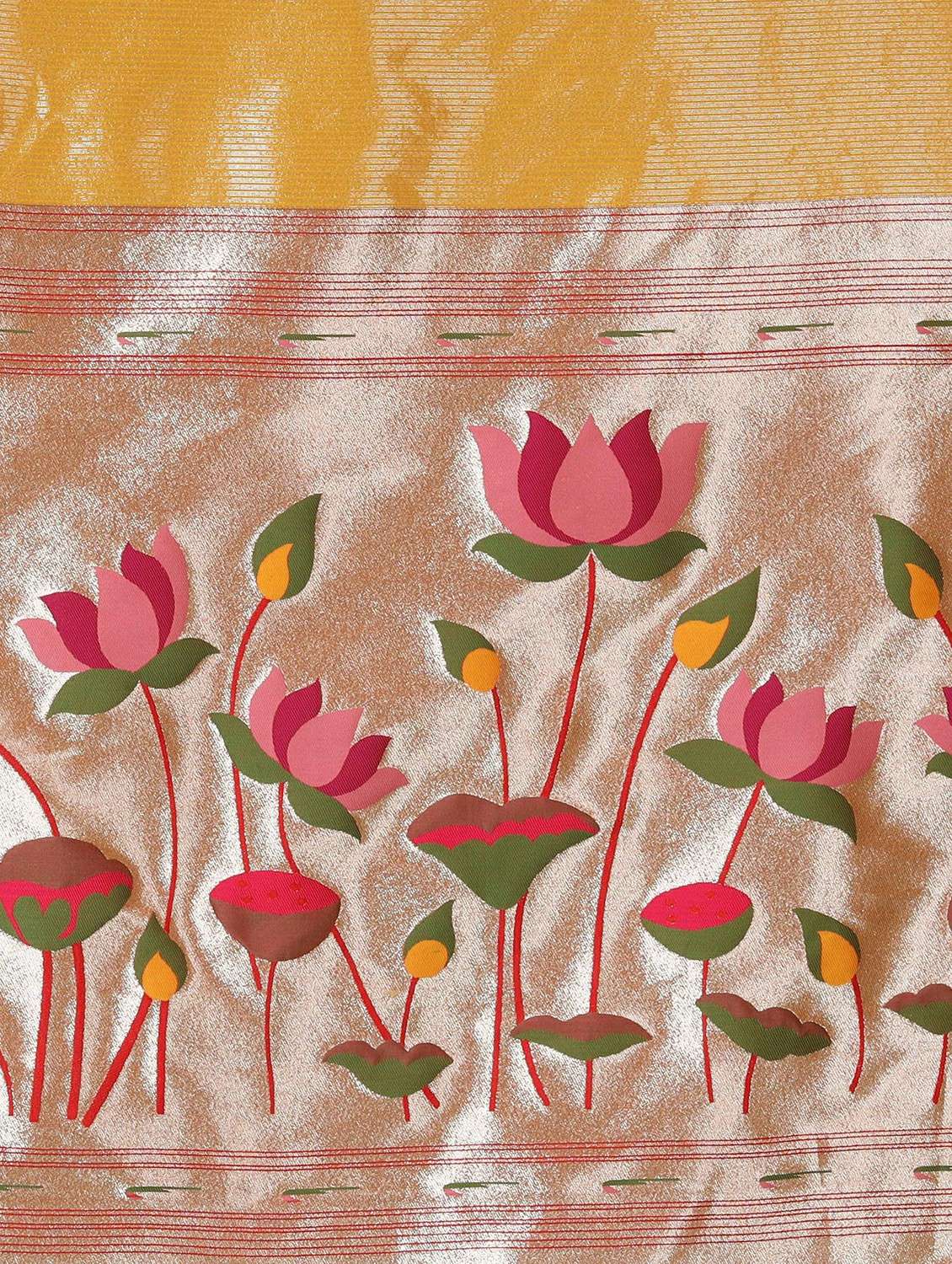 women self design paithani saree with blouse - 22452303 -  Standard Image - 5