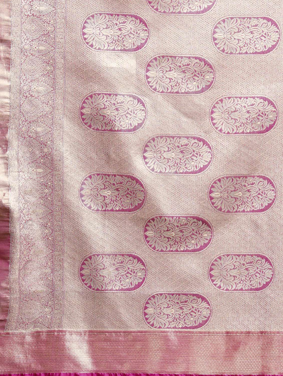 women self design kanjivaram saree with blouse - 22452314 -  Standard Image - 5