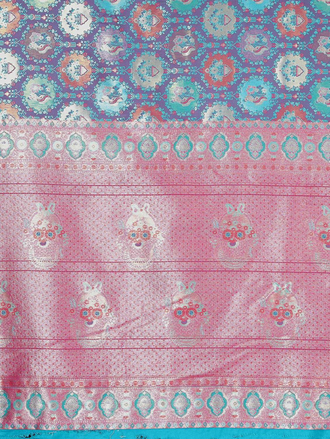 women self design kanjivaram saree with blouse - 22452325 -  Standard Image - 5