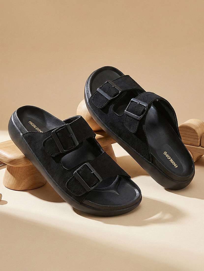 men solid strap sandal