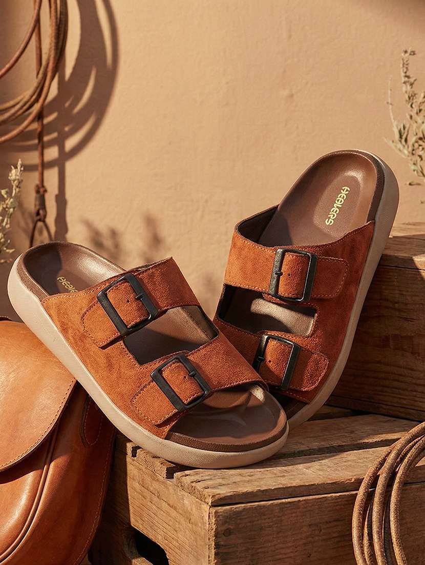 men solid strap sandal