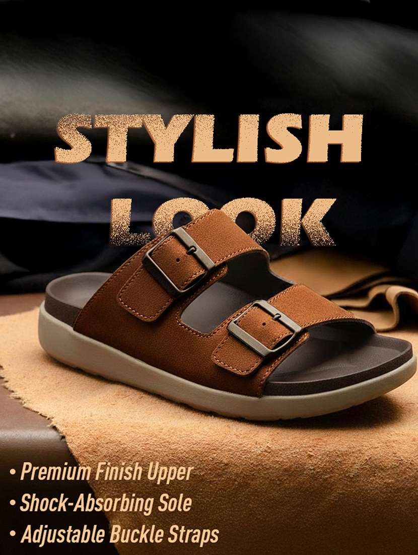 men solid strap sandal - 22452337 -  Standard Image - 5