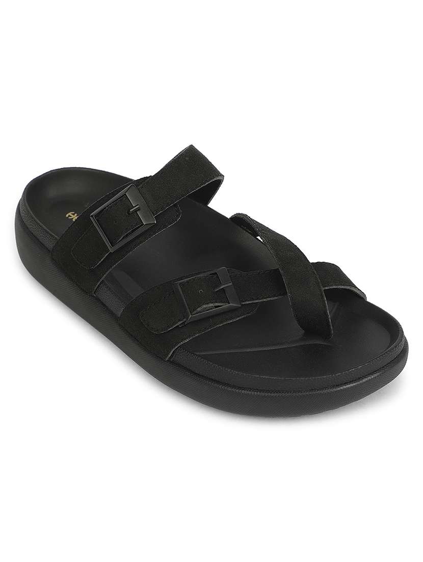 men solid one toe slipper