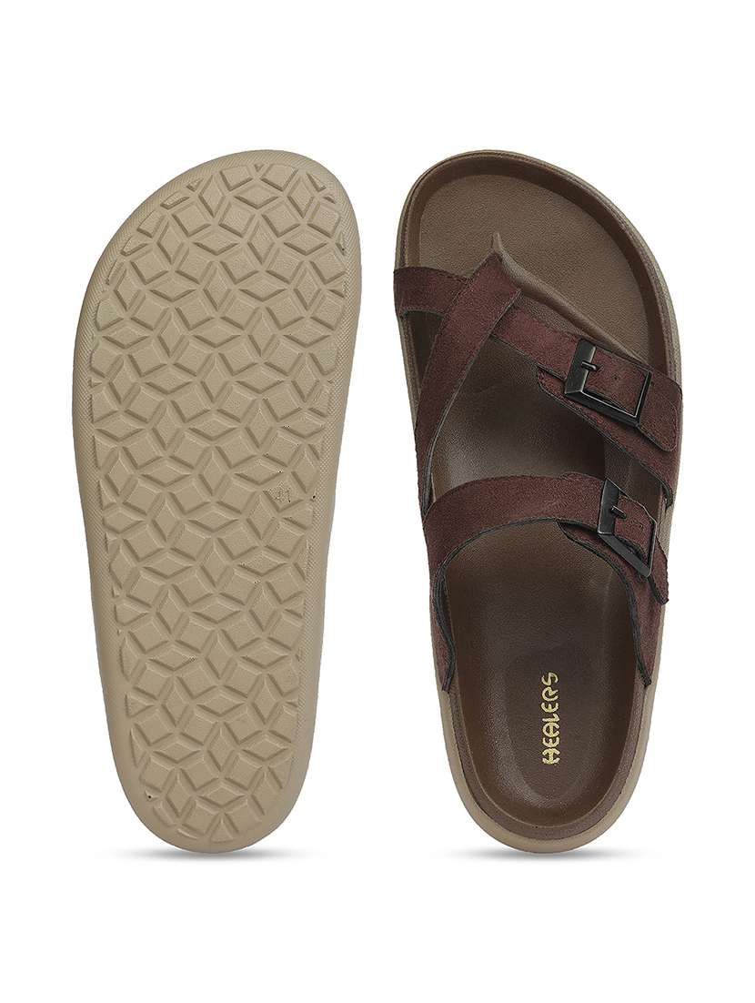 men solid toe seperator slipper - 22452347 -  Standard Image - 3