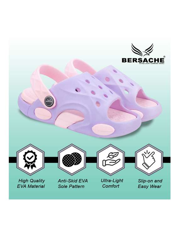 kids purple eva slippers & flip flop - 22452356 -  Standard Image - 3