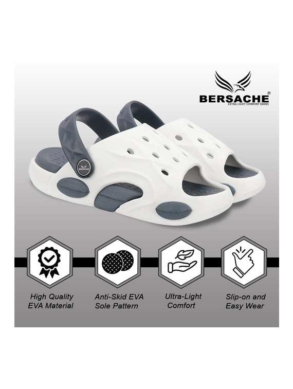 kids white eva slippers & flip flop - 22452357 -  Standard Image - 3