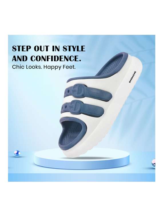 kids white eva slippers & flip flop - 22452358 -  Standard Image - 5