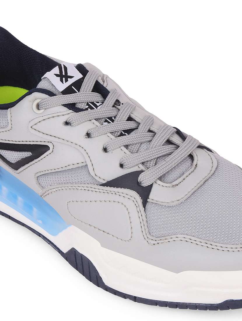 men grey lace up sneaker - 22452365 -  Standard Image - 5