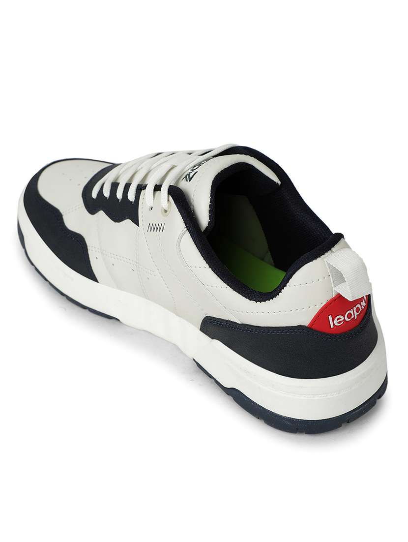 men navy blue lace up sneaker - 22452368 -  Standard Image - 3