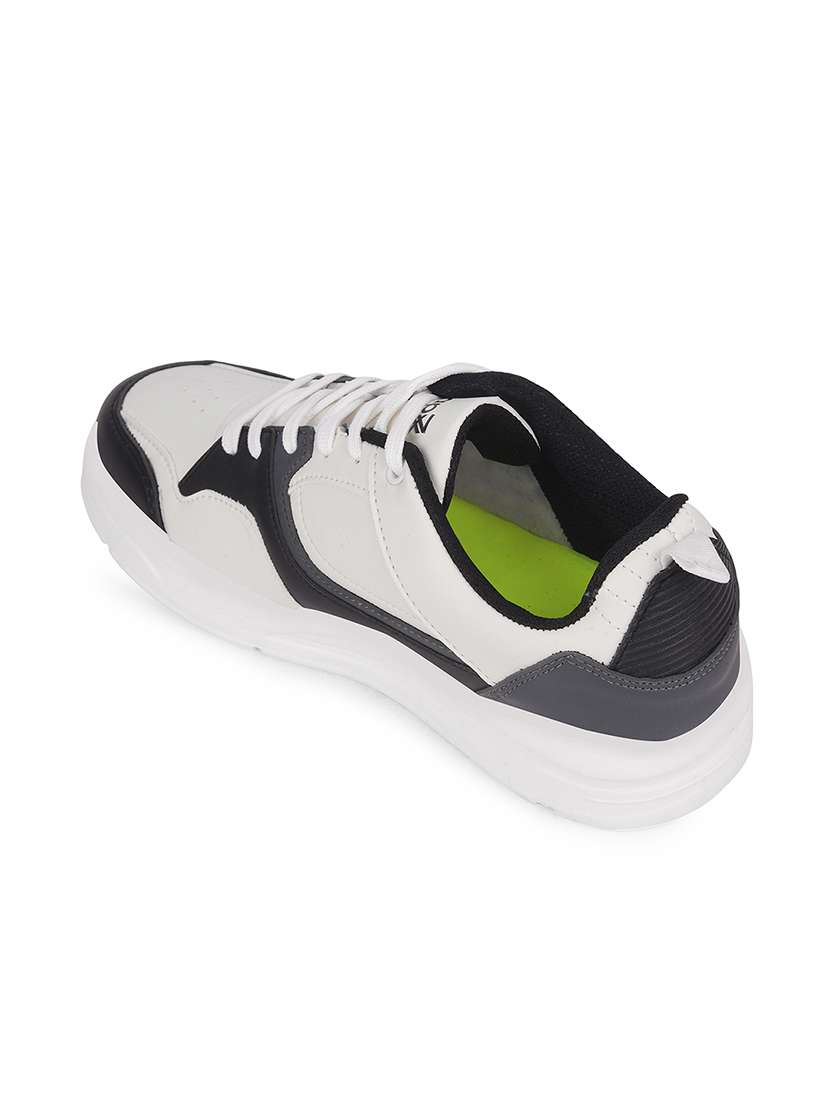 men white lace up sneaker - 22452372 -  Standard Image - 3