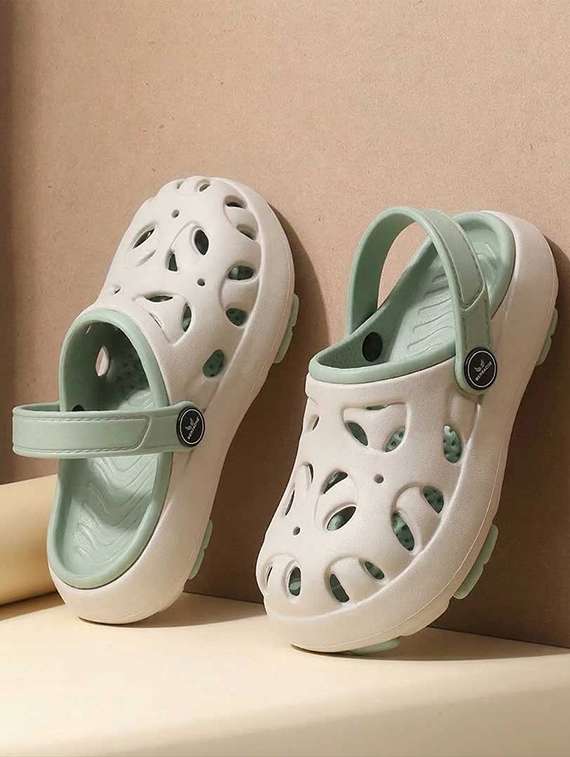 kids beige eva comfort sandals & floater