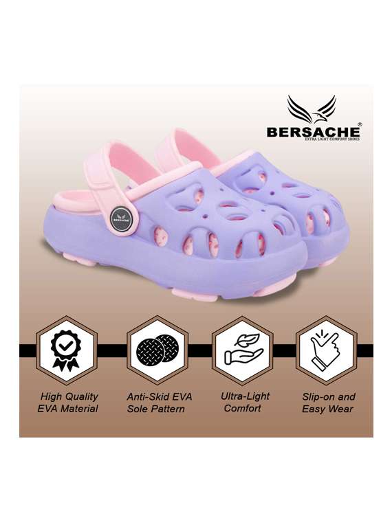 kids purple eva comfort sandals & floater - 22452377 -  Standard Image - 3
