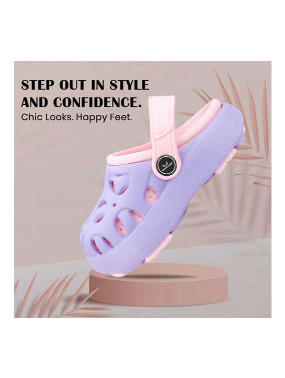 kids purple eva comfort sandals & floater - 22452377 -  Standard Image - 5