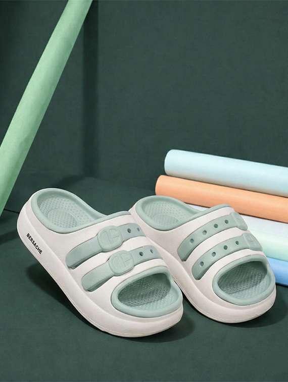 kids beige eva comfort sandals & floater