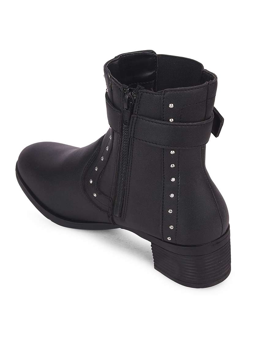women solid ankle boot - 22453012 -  Standard Image - 3