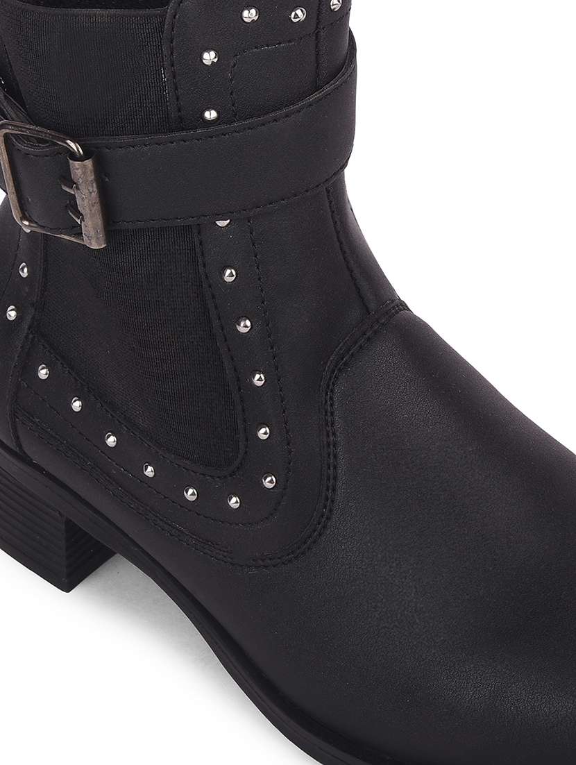 women solid ankle boot - 22453012 -  Standard Image - 5
