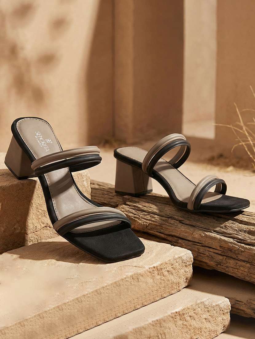 women black slip on sandal