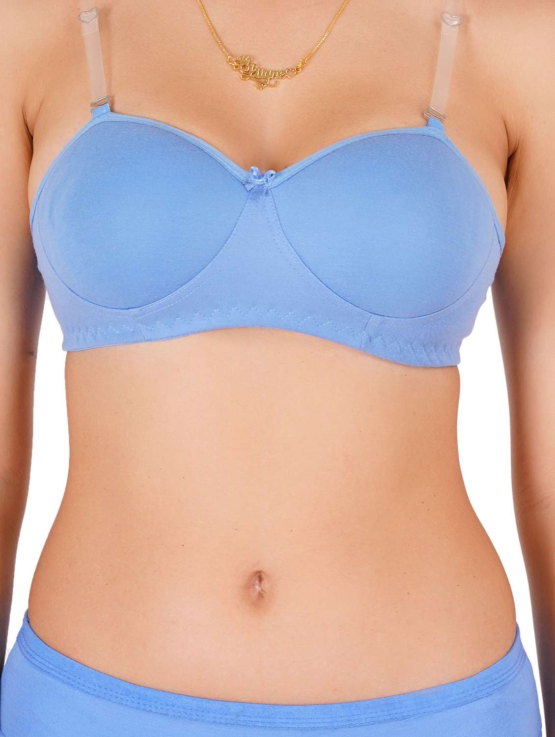 women pack of 2 solid lightly padded regular bra - 22453071 -  Standard Image - 5