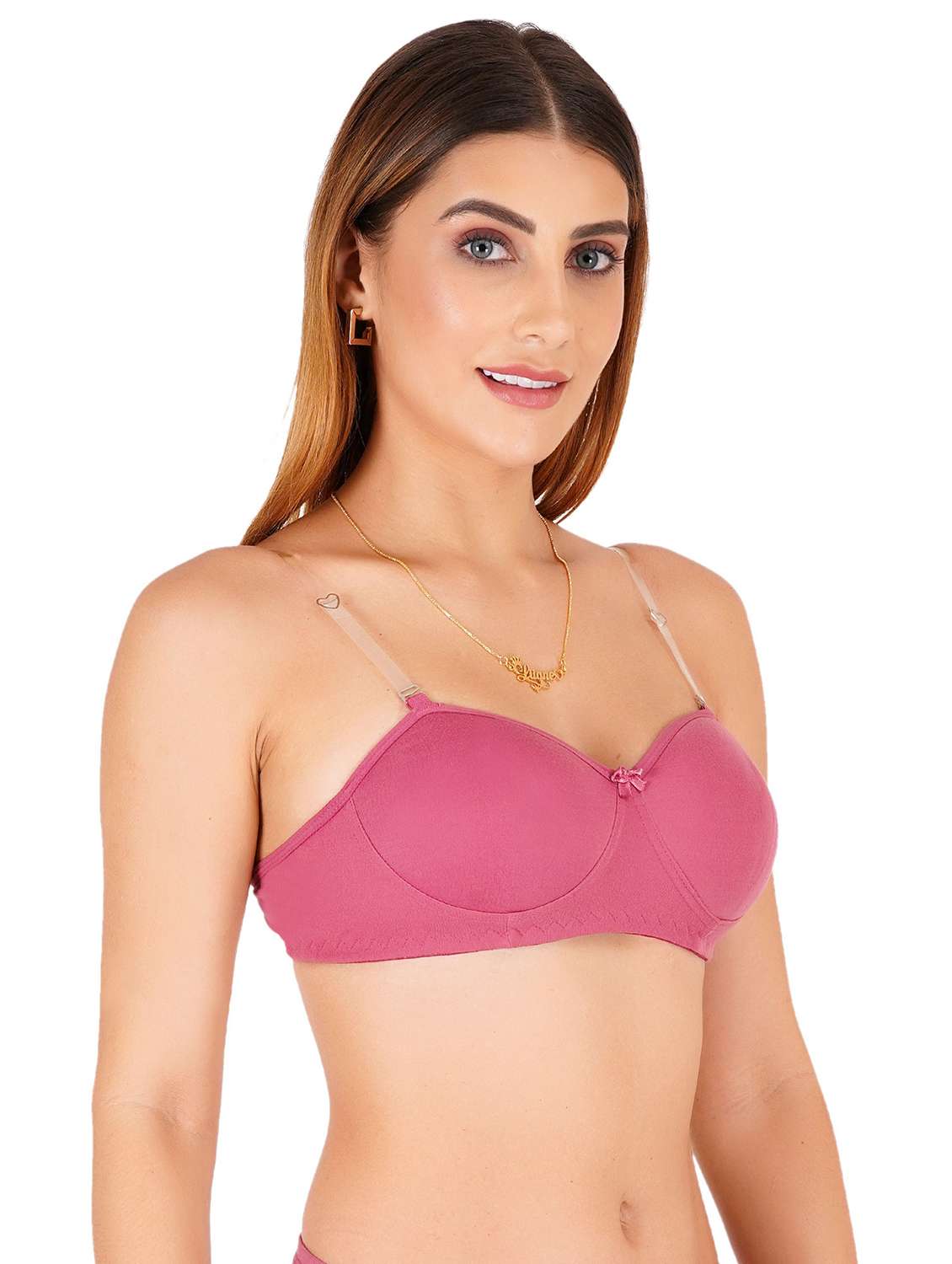 women pack of 2 solid lightly padded regular bra - 22453075 -  Standard Image - 3