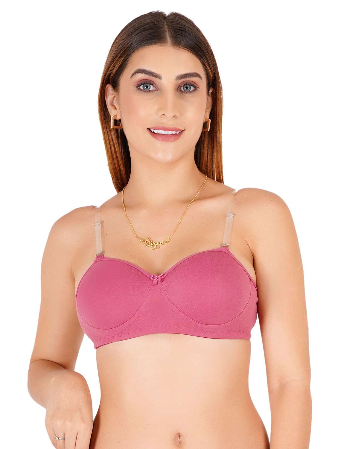 women pack of 3 solid lightly padded regular bra - 22453097 -  Standard Image - 3