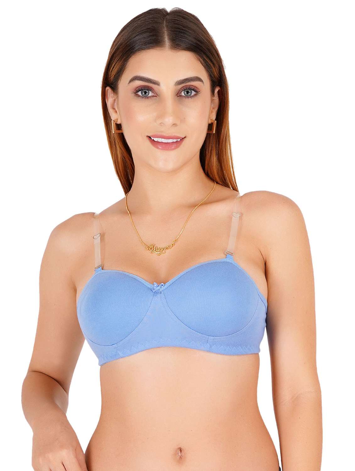 women pack of 4 solid regular bra - 22453115 -  Standard Image - 3