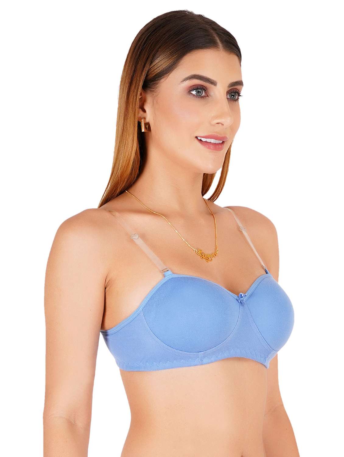 women pack of 4 solid regular bra - 22453120 -  Standard Image - 5