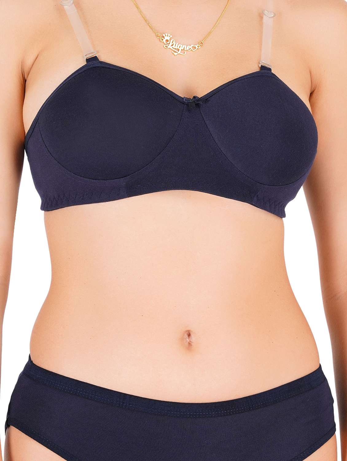 Women Pack Of 5 Solid Regular Bra - 22453124 -  Standard Image - 5