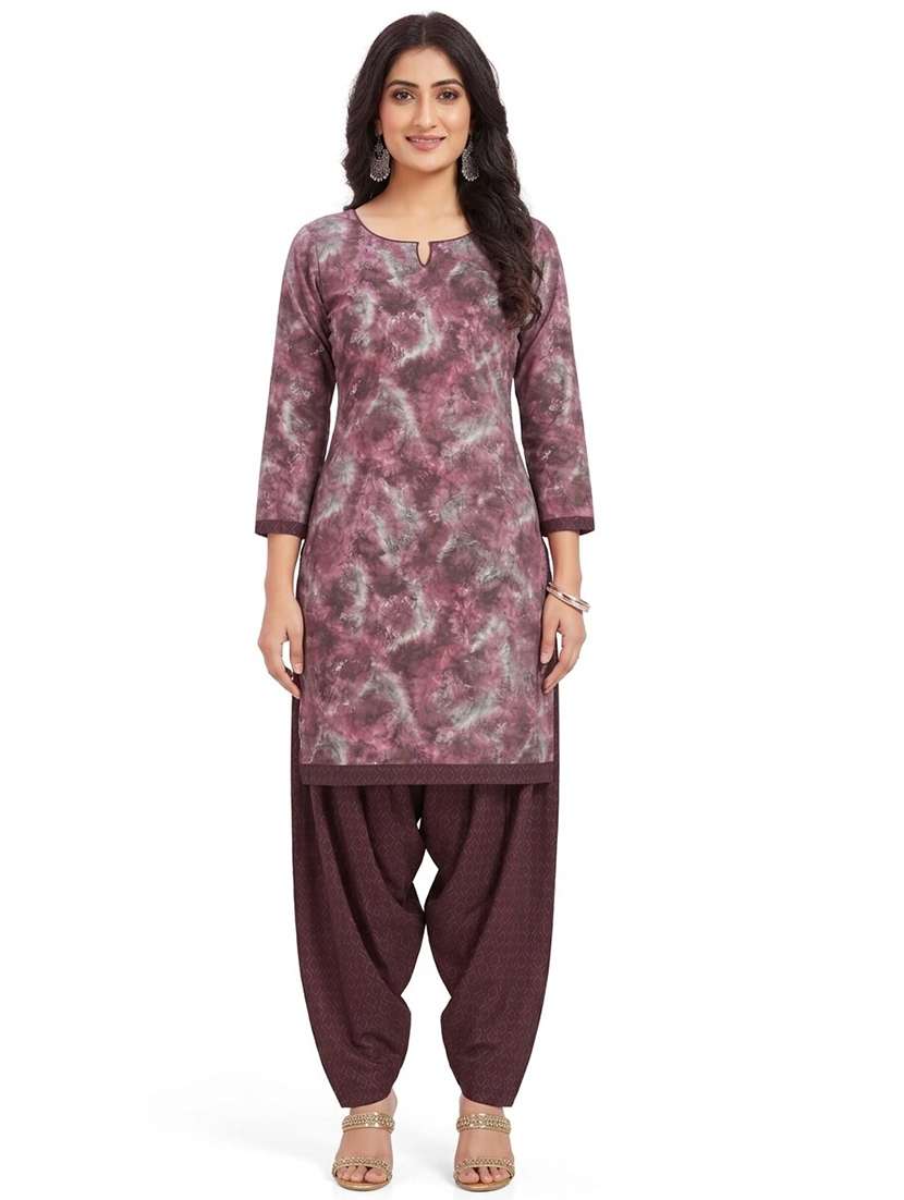 women printed unstitched suit set