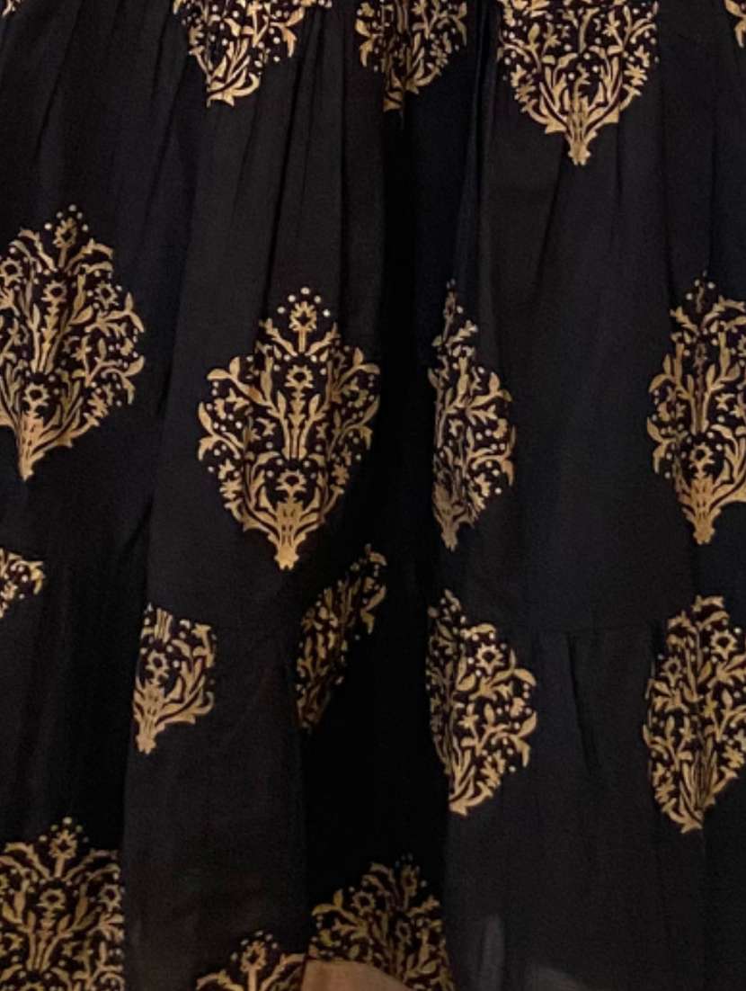 women black cotton a-line skirt - 22453240 -  Standard Image - 3