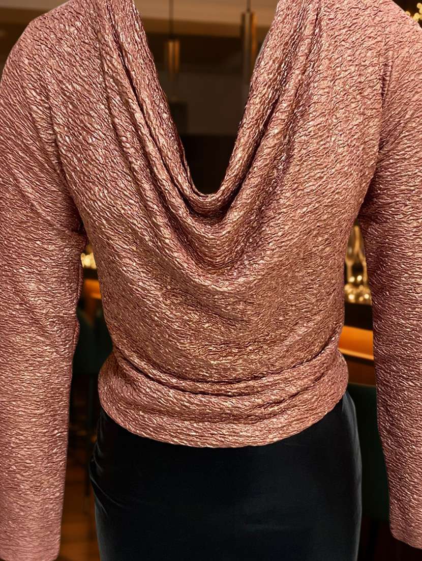 women peach polyester regular top - 22453278 -  Standard Image - 3