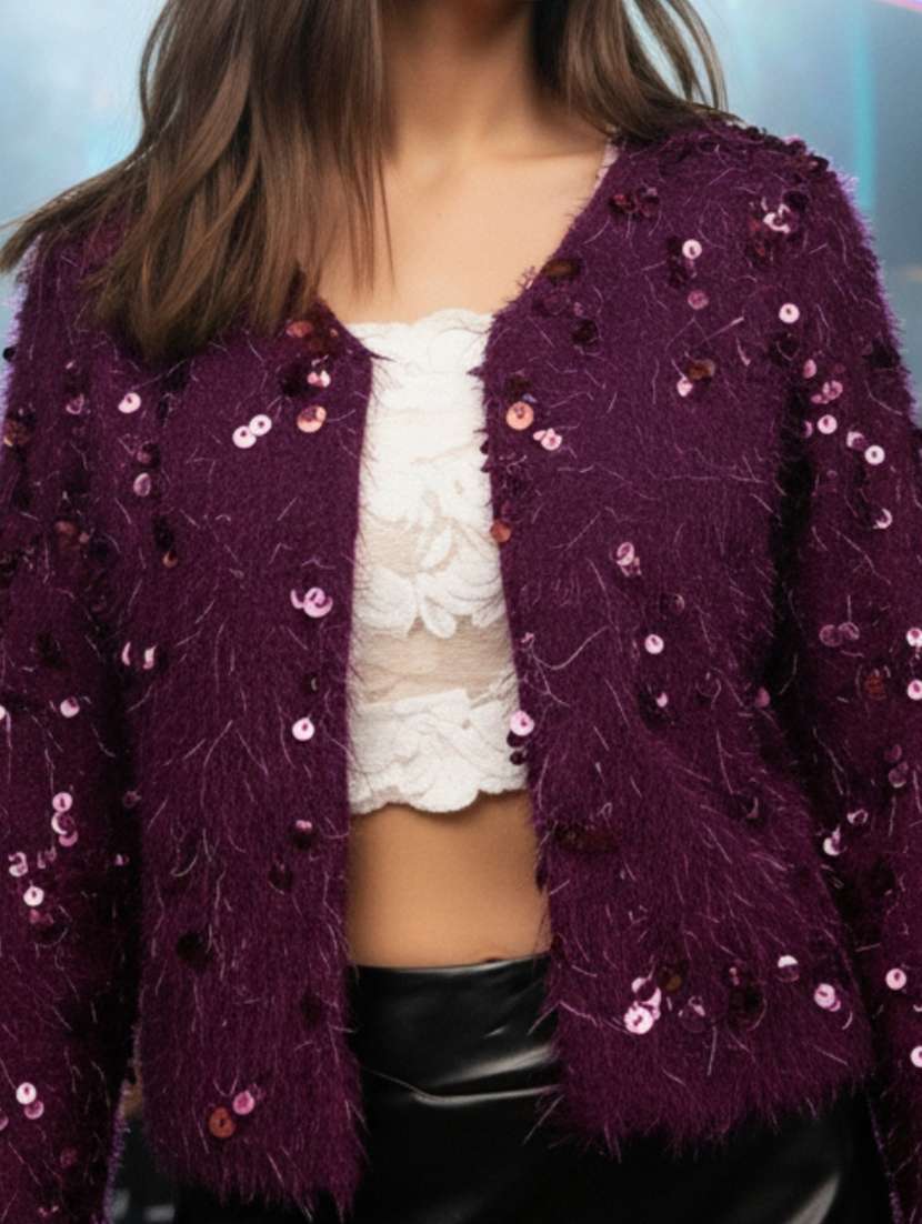 women  polyester regular shrug - 22453406 -  Standard Image - 3