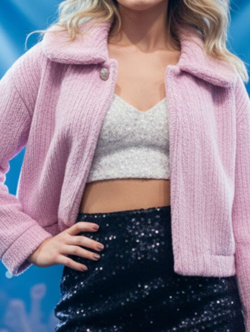 women mauve polyester regular shrug - 22453414 -  Standard Image - 3
