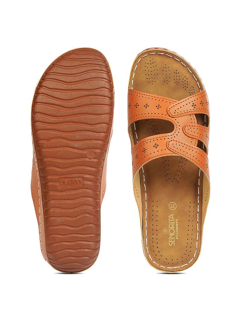 women tan slip on wedge - 22453601 -  Standard Image - 3