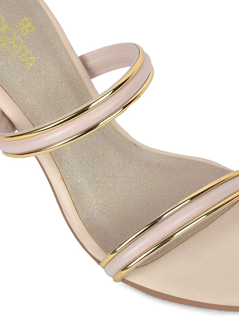 Women Cream Slip On Sandal - 22453604 -  Standard Image - 5