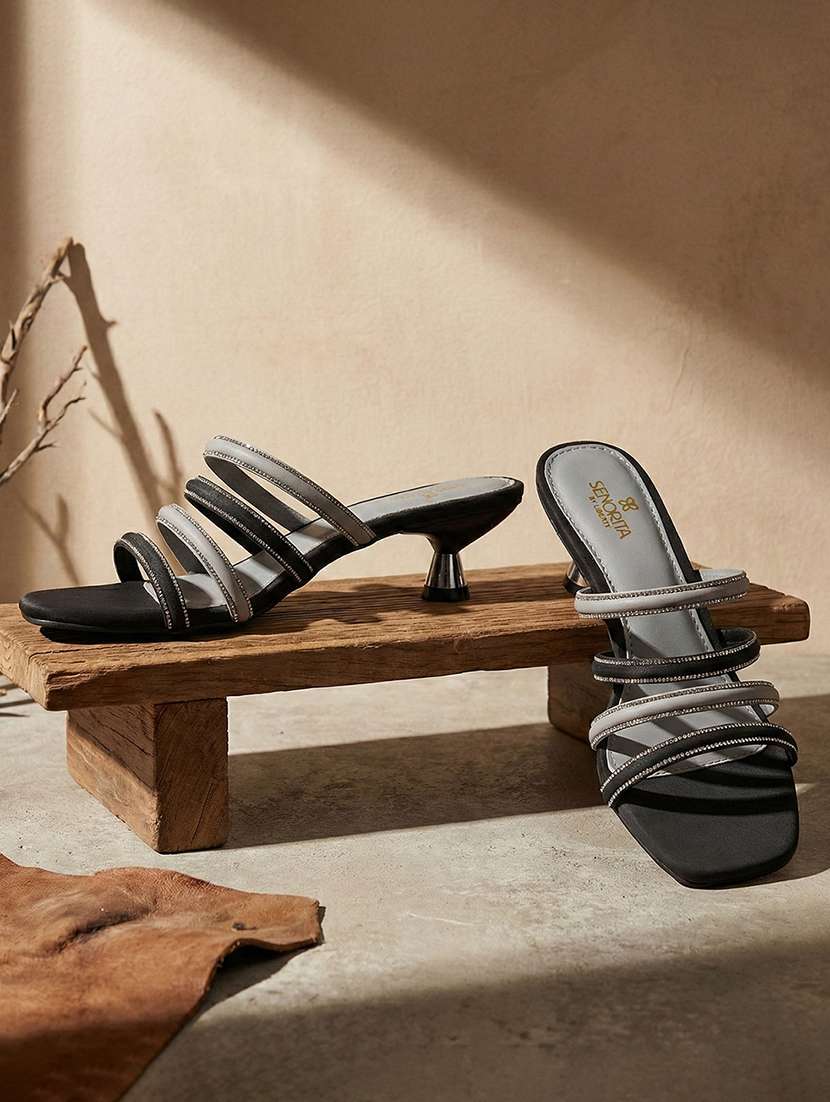 women black slip on sandal