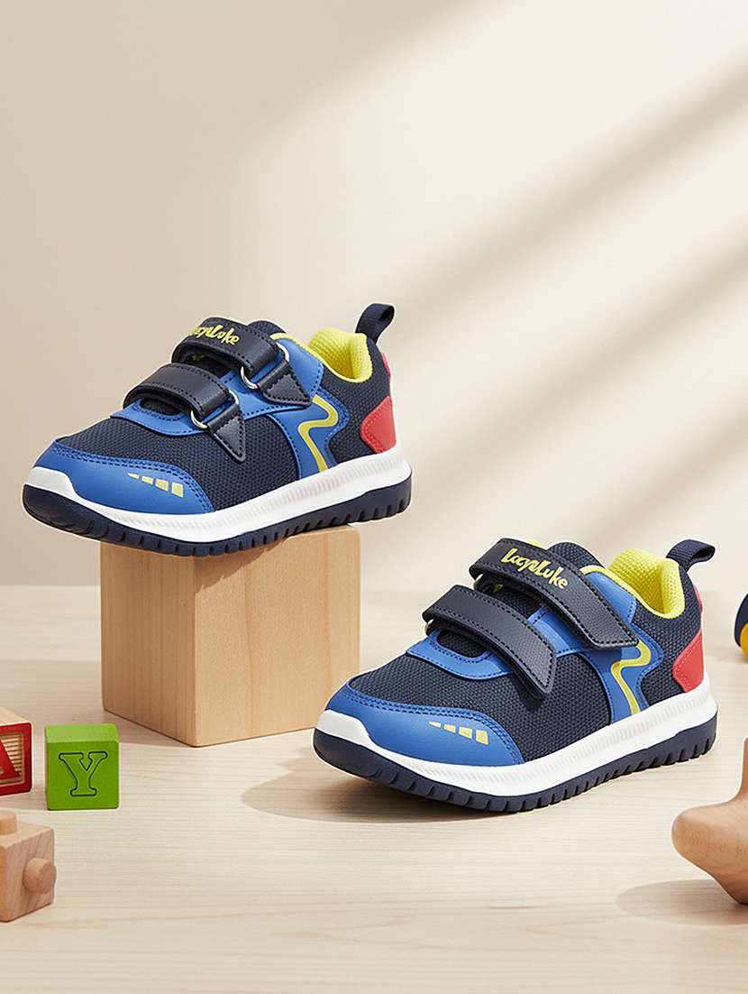 unisex navy blue mesh sport shoe