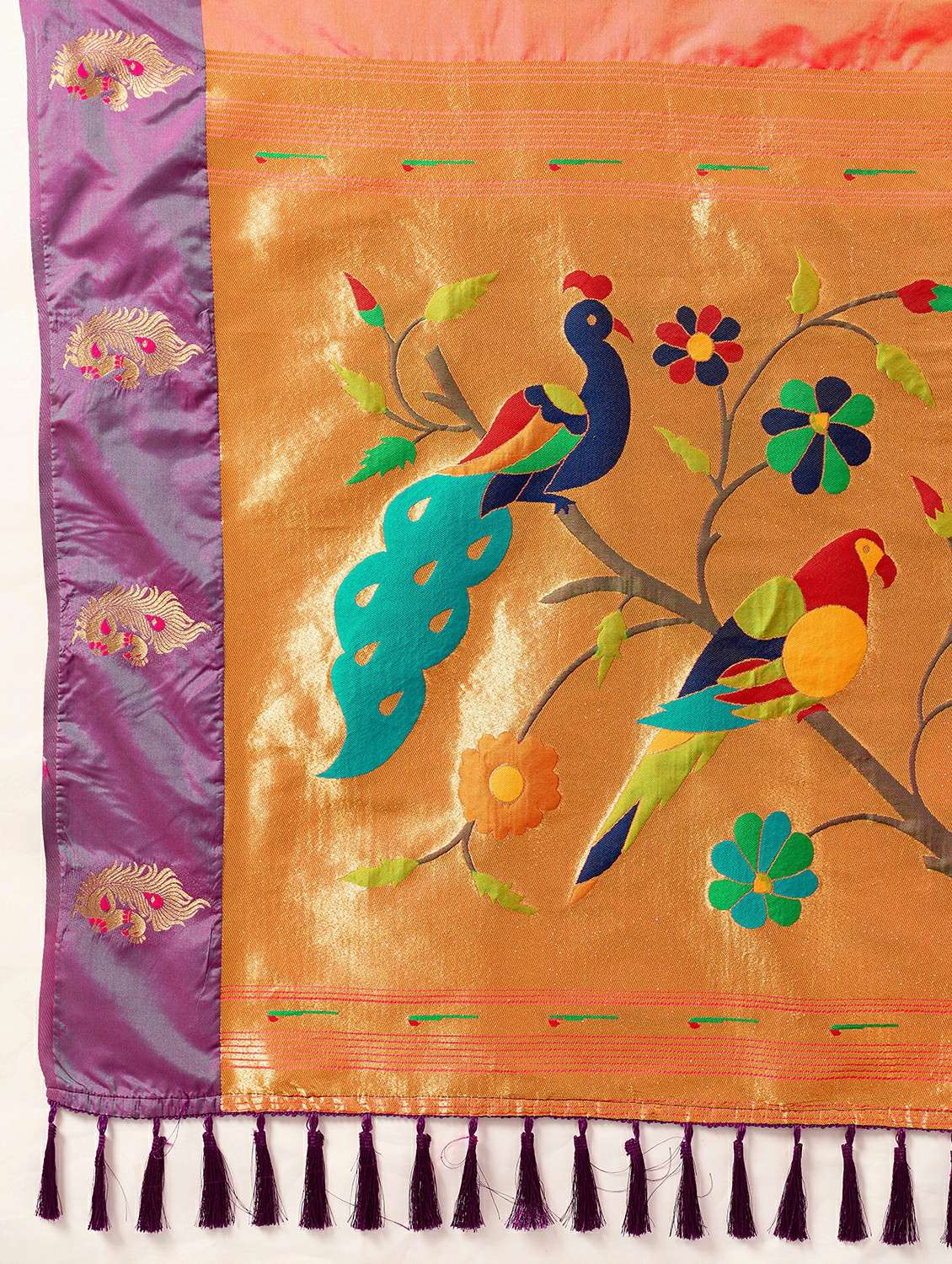 women self design paithani saree with blouse - 22453685 -  Standard Image - 5